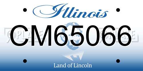 CM65066 Illinois License Plate