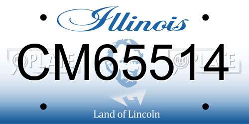 CM65514 Illinois License Plate
