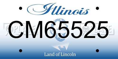 CM65525 Illinois License Plate