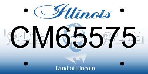 CM65575 Illinois License Plate