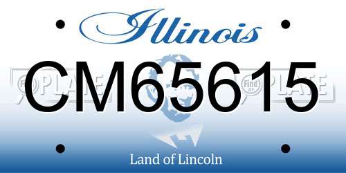 CM65615 Illinois License Plate