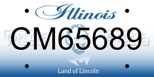 CM65689 Illinois License Plate