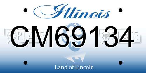 CM69134 Illinois License Plate