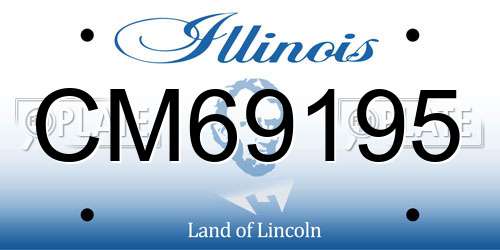 CM69195 Illinois License Plate