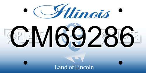 CM69286 Illinois License Plate