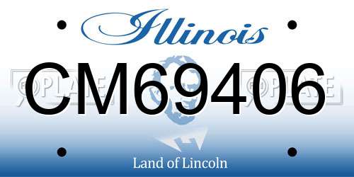 CM69406 Illinois License Plate