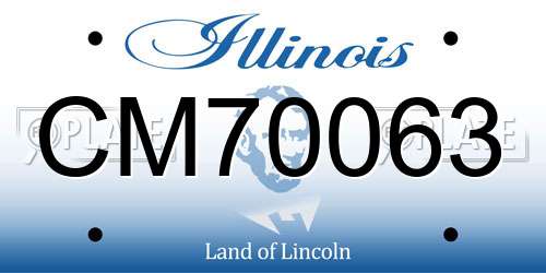 CM70063 Illinois License Plate