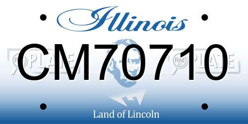 CM70710 Illinois License Plate