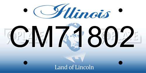 CM71802 Illinois License Plate