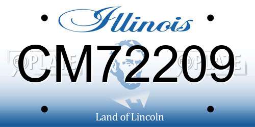 CM72209 Illinois License Plate