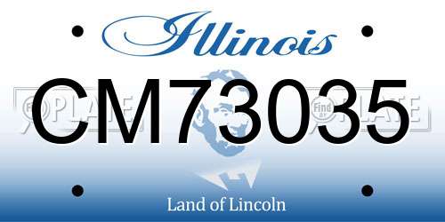 CM73035 Illinois License Plate