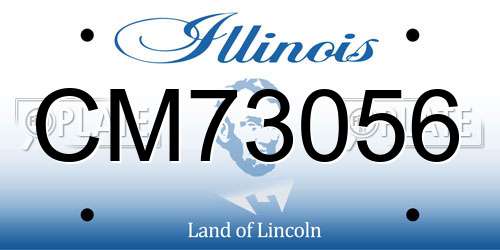 CM73056 Illinois License Plate