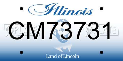 CM73731 Illinois License Plate