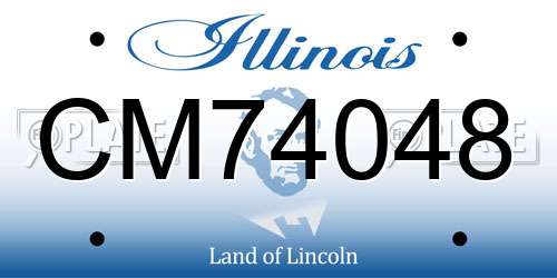 CM74048 Illinois License Plate