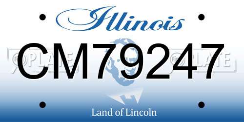 CM79247 Illinois License Plate