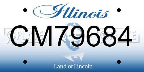 CM79684 Illinois License Plate