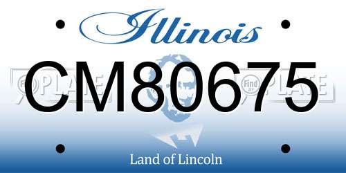 CM80675 Illinois License Plate