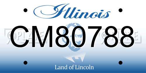 CM80788 Illinois License Plate