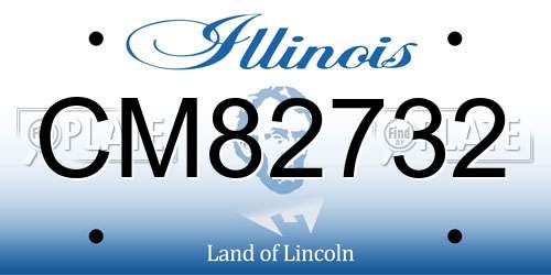 CM82732 Illinois License Plate