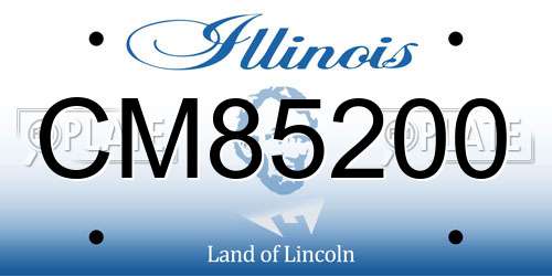 CM85200 Illinois License Plate