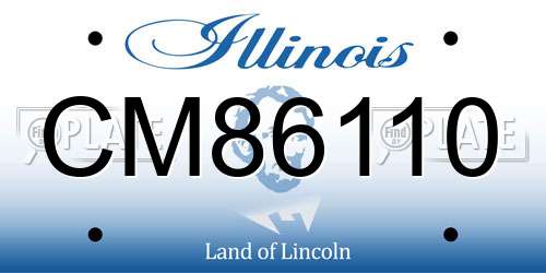 CM86110 Illinois License Plate