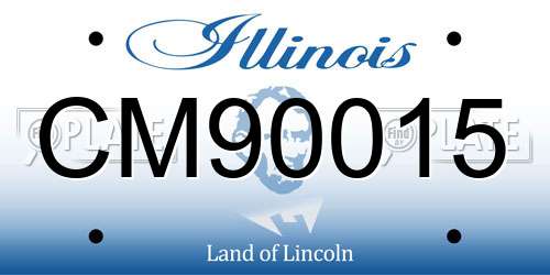 CM90015 Illinois License Plate