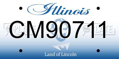 CM90711 Illinois License Plate