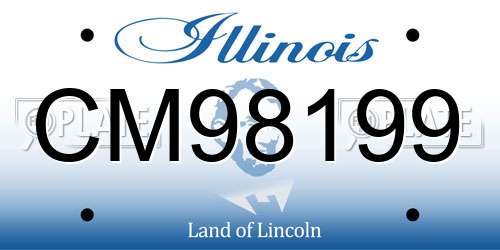 CM98199 Illinois License Plate