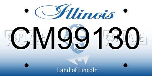 CM99130 Illinois License Plate