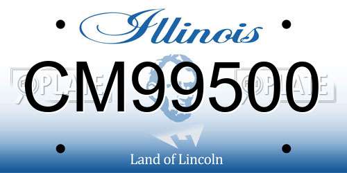 CM99500 Illinois License Plate