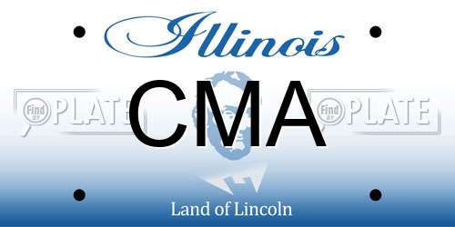 CMA Illinois License Plate