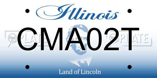 CMA02T Illinois License Plate