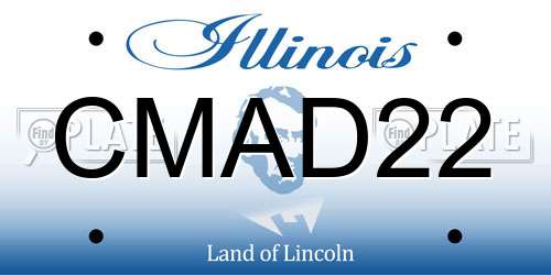 CMAD22 Illinois License Plate