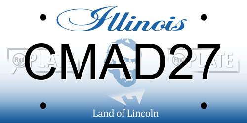 CMAD27 Illinois License Plate