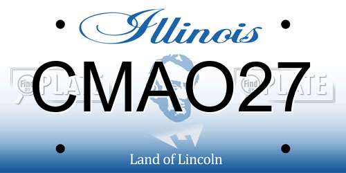 CMAO27 Illinois License Plate