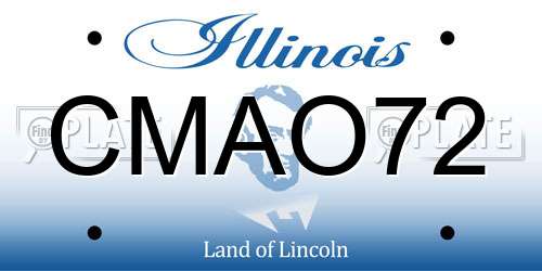CMAO72 Illinois License Plate
