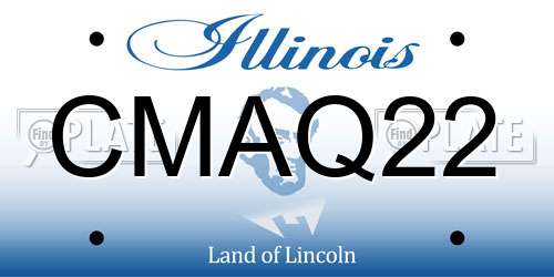 CMAQ22 Illinois License Plate