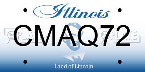 CMAQ72 Illinois License Plate