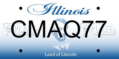 CMAQ77 Illinois License Plate