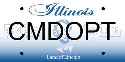 CMDOPT Illinois License Plate