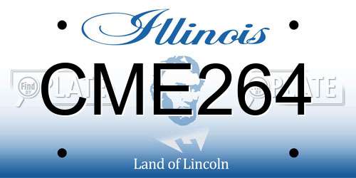 CME264 Illinois License Plate