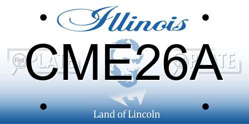 CME26A Illinois License Plate