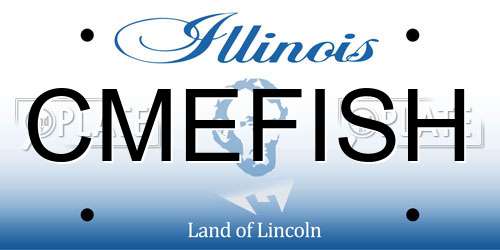 CMEFISH Illinois License Plate