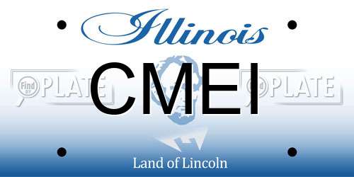 CMEI Illinois License Plate