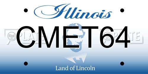 CMET64 Illinois License Plate