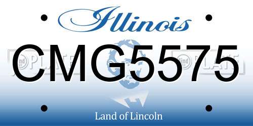 CMG5575 Illinois License Plate
