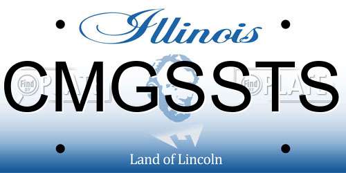CMGSSTS Illinois License Plate