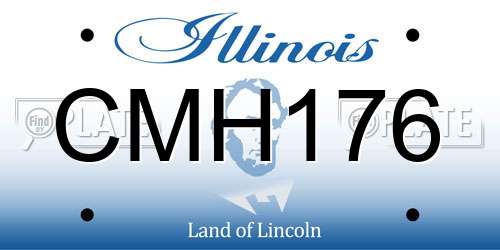 CMH176 Illinois License Plate