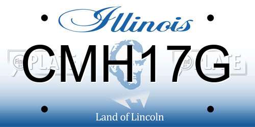 CMH17G Illinois License Plate