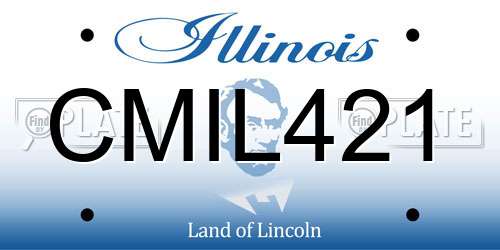 CMIL421 Illinois License Plate